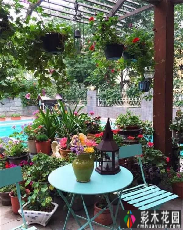 十年前在郊区买了一个100㎡的院子，和老公一起打造浪漫花园